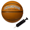 Champion Basketball (28.5, Classic) - Durable Rubber Cover with Deep Channels for Better Control, Anti-Burst Butyl Bladder, Incl