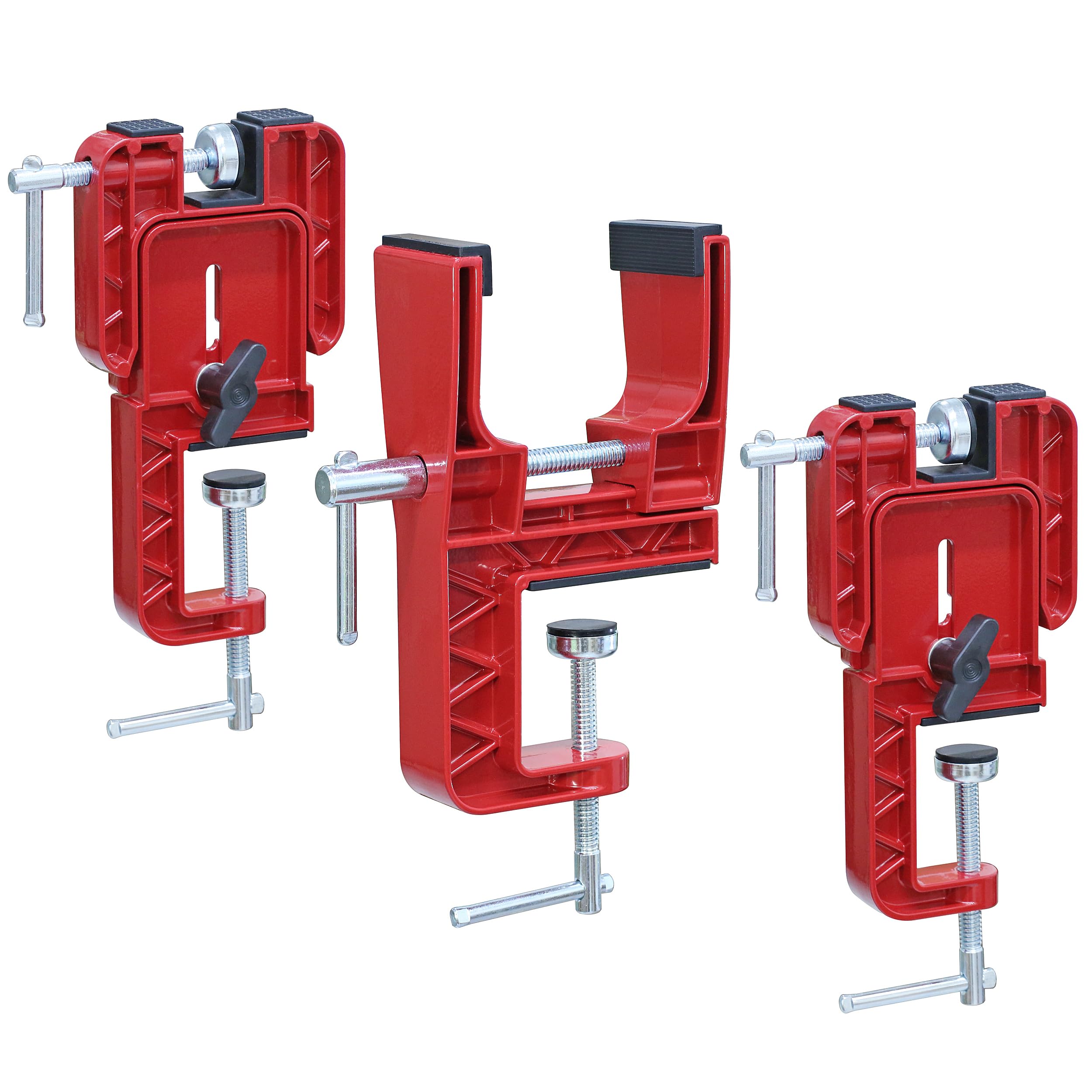 Ski and Snowboard Vise for Tuning, Non-Slip Ski Clamp with Rubber Pads, Snowboard Vice Grips and Horizontal and Vertical Working