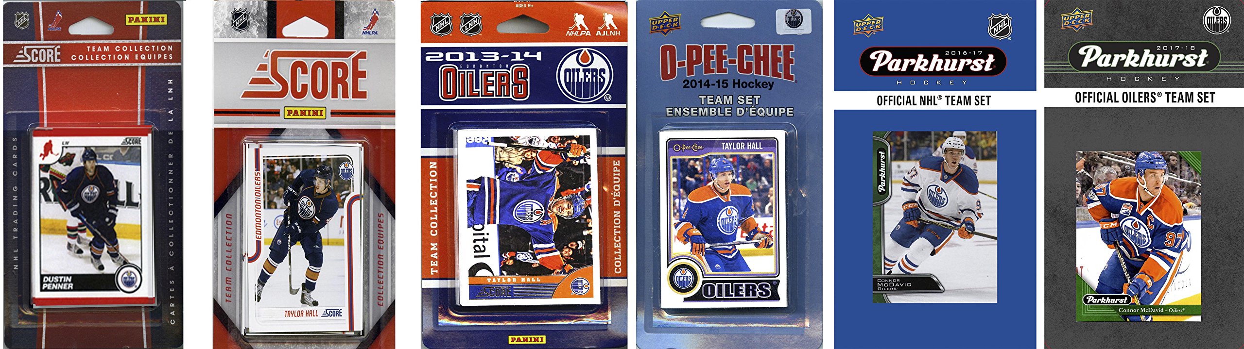 Nhl Edmonton Oilers 6 Different Licensed Trading Card Team Sets