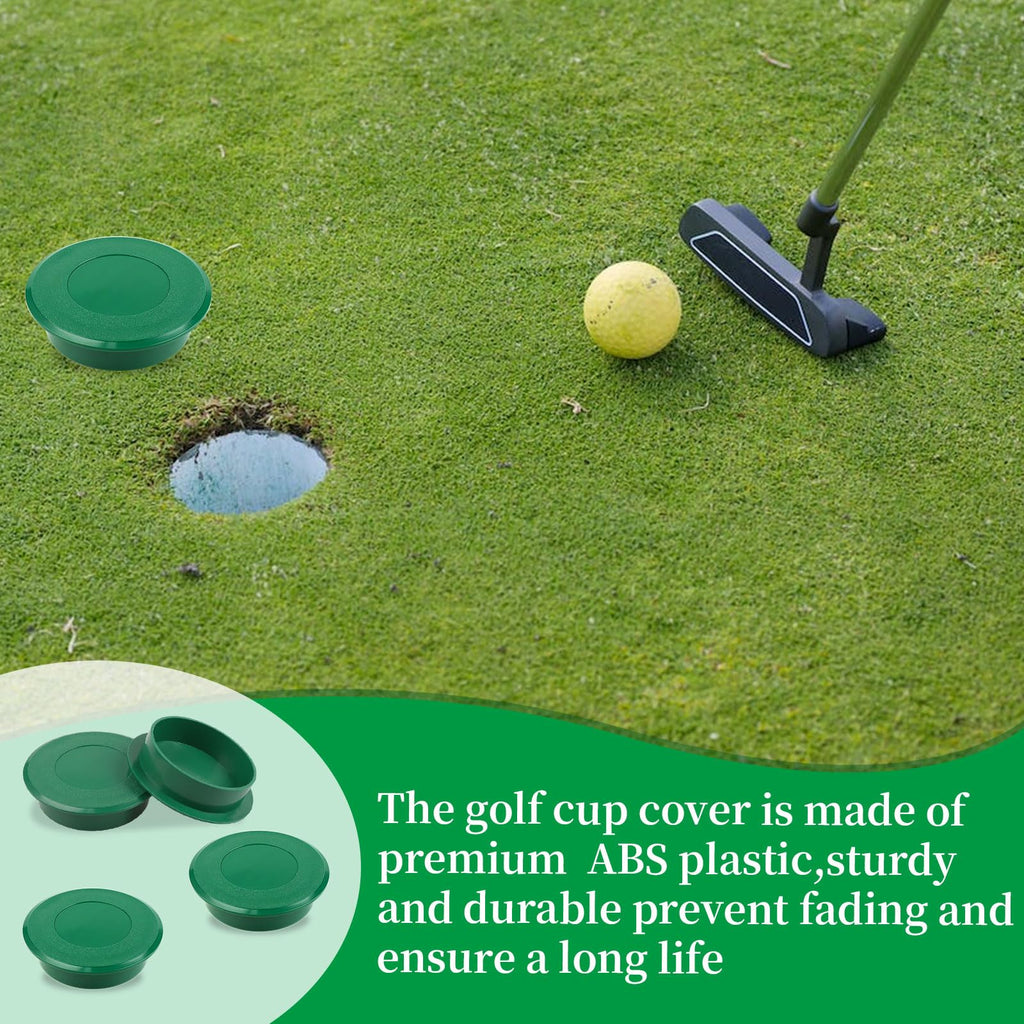 Llmsix 4Pcs Golf Cup Covers, Plastic Golf Hole Cover Golf Practice Training Aids Golf Hole Cutter Putting Green For Outdoor Spor