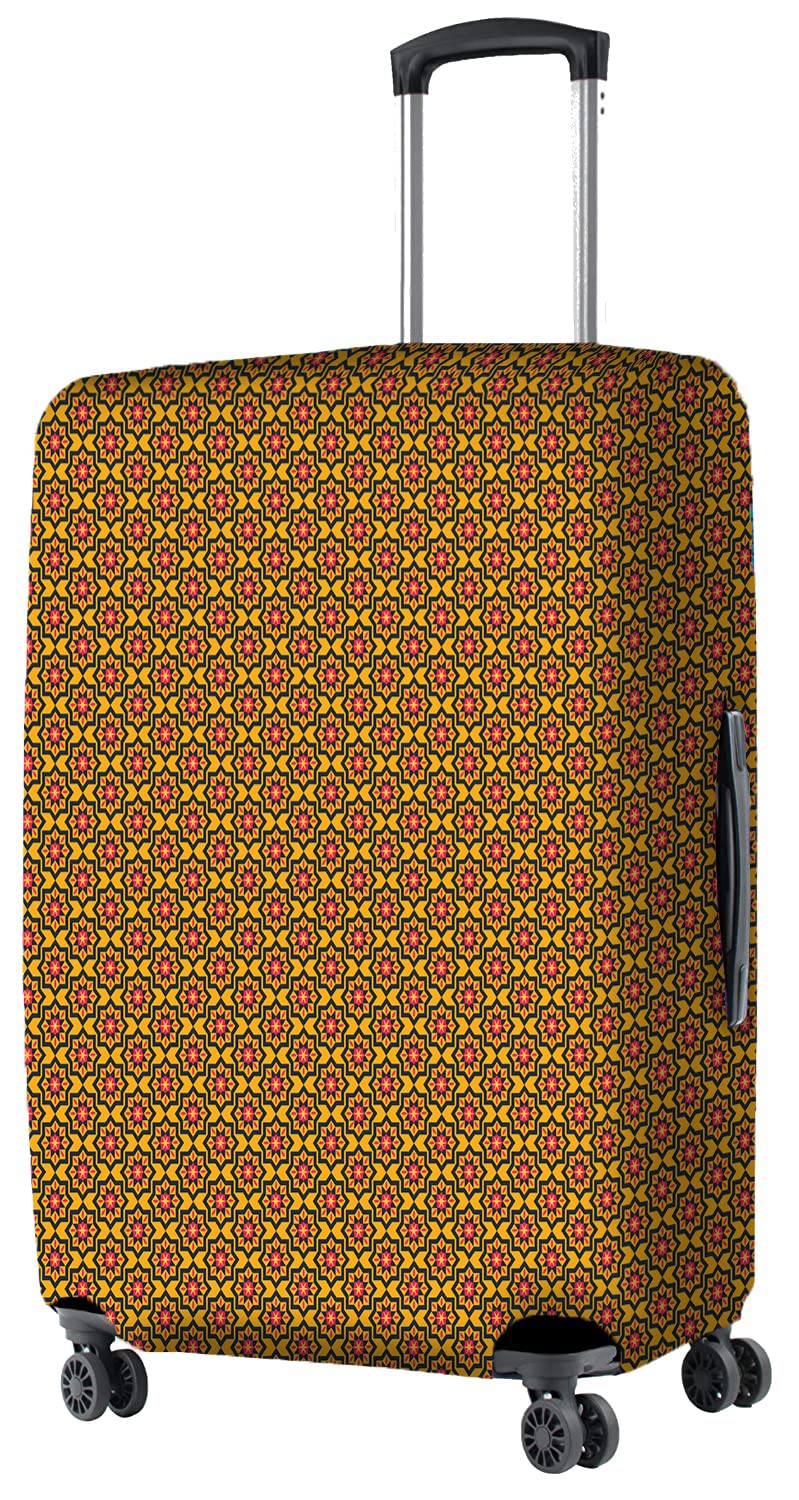 Nasher Miles Polyester 55 (20 Inch) Small Protective Luggage Cover  Tile Print Design