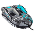 Airhead Mable Tailgate Towable Tube for Boating, 1-2 Rider Inflatable Boat Tube for Water Tubing, Heavy Duty Full Nylon Cover, E