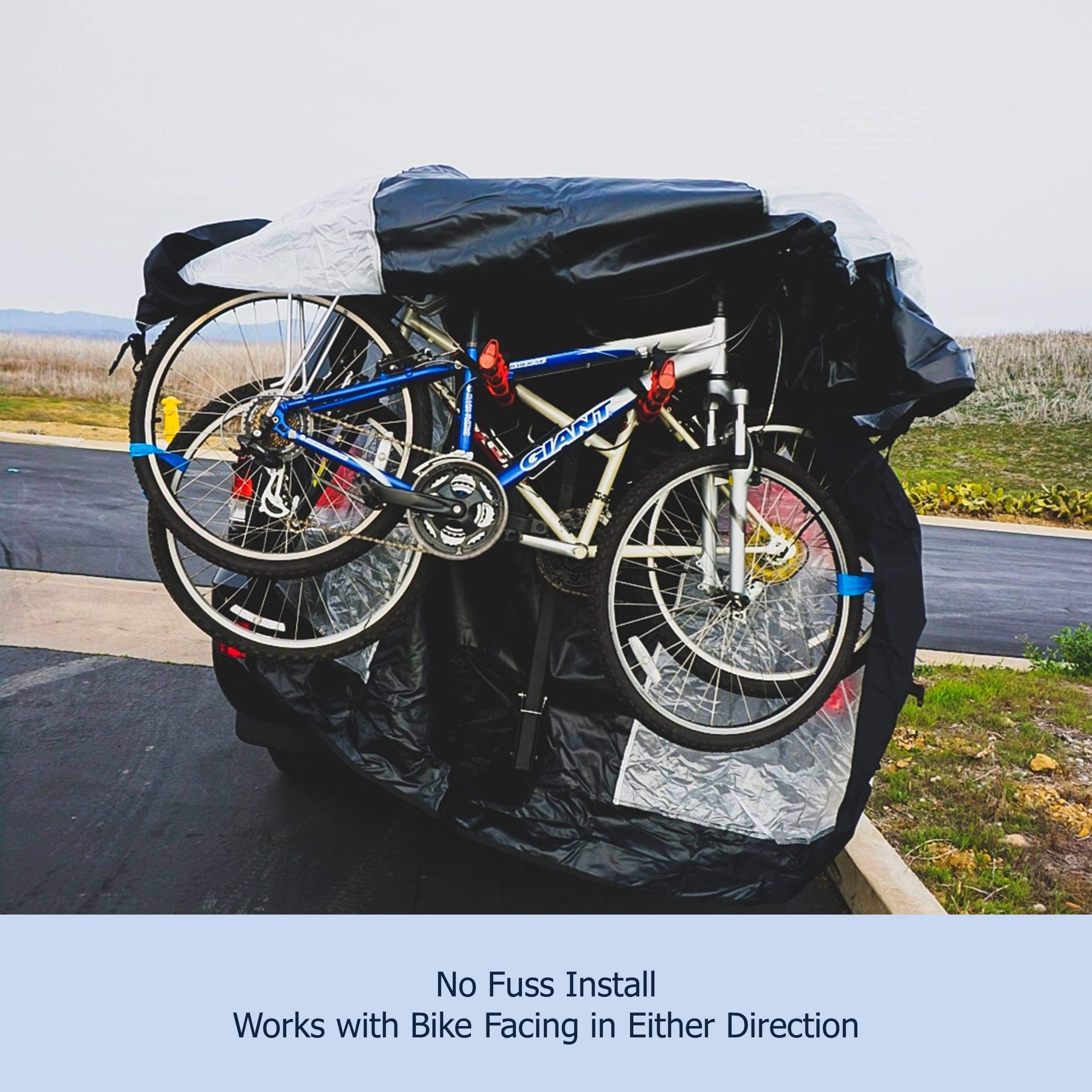 Formosa Covers Bike Cover For Car, Truck, Rv, Suv Transport On Rack - Protection While You Roadtrip Or Perfect For Home Storage,
