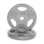 Cap Barbell Standard 1-Inch Grip Weight Plates 10 Lbs Gray, Pack (X2) (Rwpis-010A)