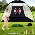 Golf Practice Net Golf Net For Backyard Golf Nets For Indoor Use Driving Range Net Golf Hitting Nets 12X7X66Ft Home Driving Rang