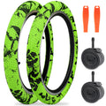 WEEROCK 20 Inch Bike Tire Kid Bike Tires (56-406) 2 Pack 20 x 2.1 Folding Bead Replacement Tyre with 20In Inner Tubes for 20 Bic