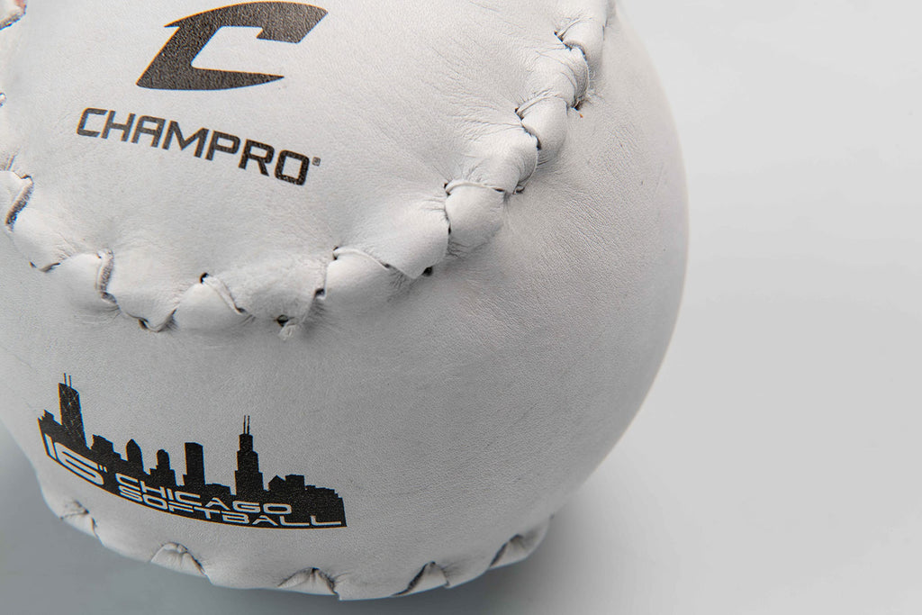 Champro Chicago Softball (White, 16-Inch)