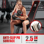 Blackpear Adjustable Weight Bench - Workout Bench For Home Gym, 1300Lb Capacity Heavy Duty Exercise Foldable Strength Training B