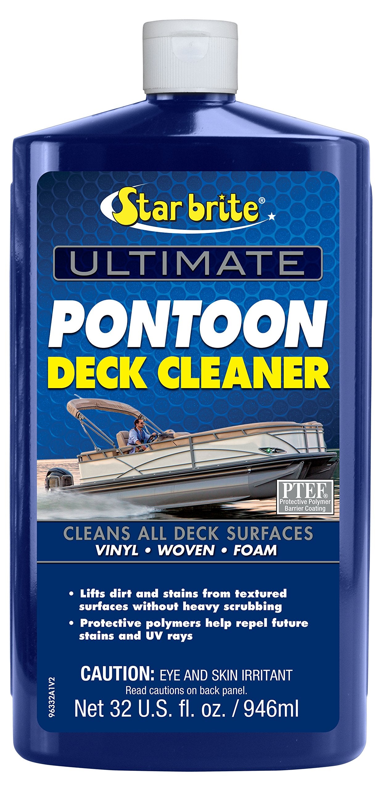 Star Brite Ultimate Pontoon Deck Cleaner - Lift Dirt & Stains From All Carpets, Woven, Foam & Textured Surfaces - 32 Oz (096332)