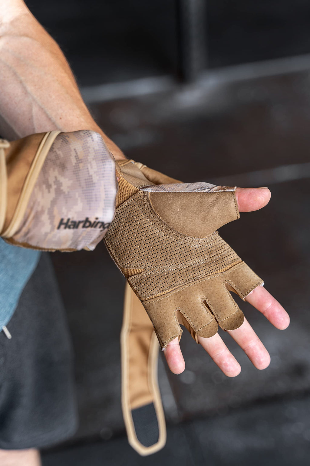 Harbinger Pro Wristwrap Gloves Medium Camo Unisex