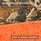 Tirrinia Outdoors Camo Blanket, Sherpa Fleece Warm Camo Gifts For Him/Husband/Dad, Camo Hunting Gifts, For Men, Camping Blanket