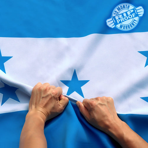 Anley Rip-Proof Technology Double Sided 3-Ply Honduras Flag 3x5 Foot - Vivid Color, Canvas Header and Wrinkle Resistant - The St