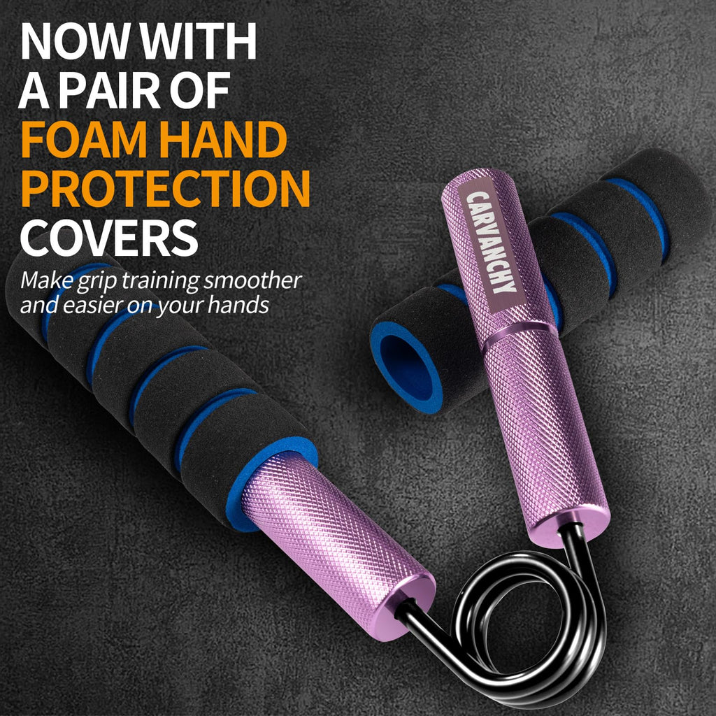 Carvanchy Grip Strength Trainer, 50Lb, Wrist Forearm Strengthener, Metal No Slip, Hand Grip Gripper Strengthener For Strength Tr