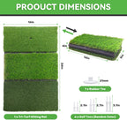 Cosportic Golf Hitting Mat | Golf Training Mat For Swing/Driving/Chipping With Advanced Artificial Turf, Golf Practice Mat 16''X