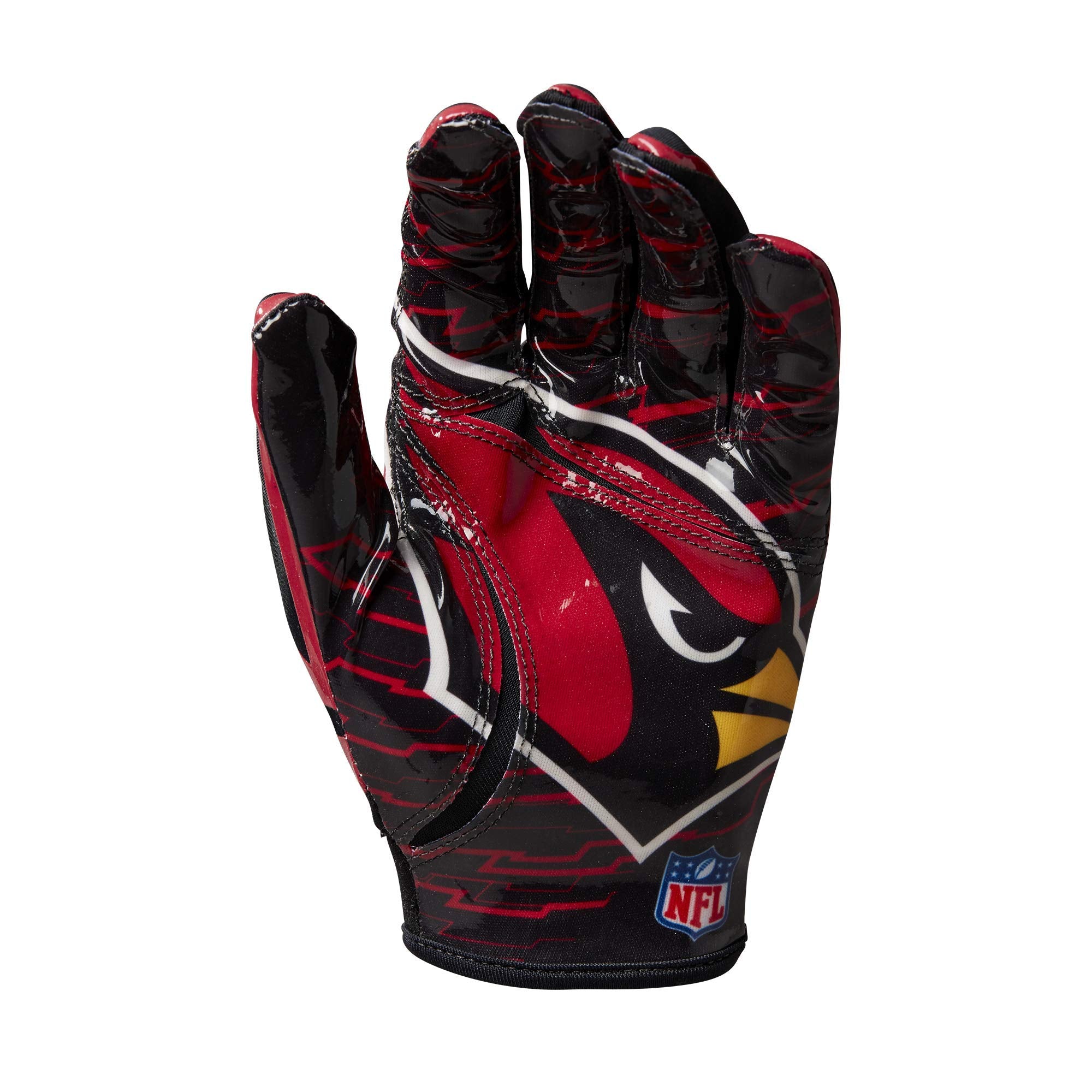 Wilson Nfl Stretch Fit Football Gloves - Arizona-Youth (Wtf9327Az)