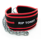 Rip Toned Dip Belt For Weight Lifting Pull Ups Dips Chin Ups - 36 Heavy Duty Steel Chain - Weight Belt With Chain For Weight Lif