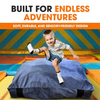Cheer Collection Crash Pad - Crash Pads for Kids Sensory with Washable Cover - Sensory Room Must Haves - Crash Mat (4 x 4 FT)