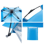 Beach Tent-Outdoors Easy Up Cabana Tent Sun Shelter Beach Umbrella, Deluxe Large For 4 Person Blue