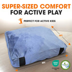 Cheer Collection Crash Pad - Crash Pads for Kids Sensory with Washable Cover - Sensory Room Must Haves - Crash Mat (4 x 4 FT)