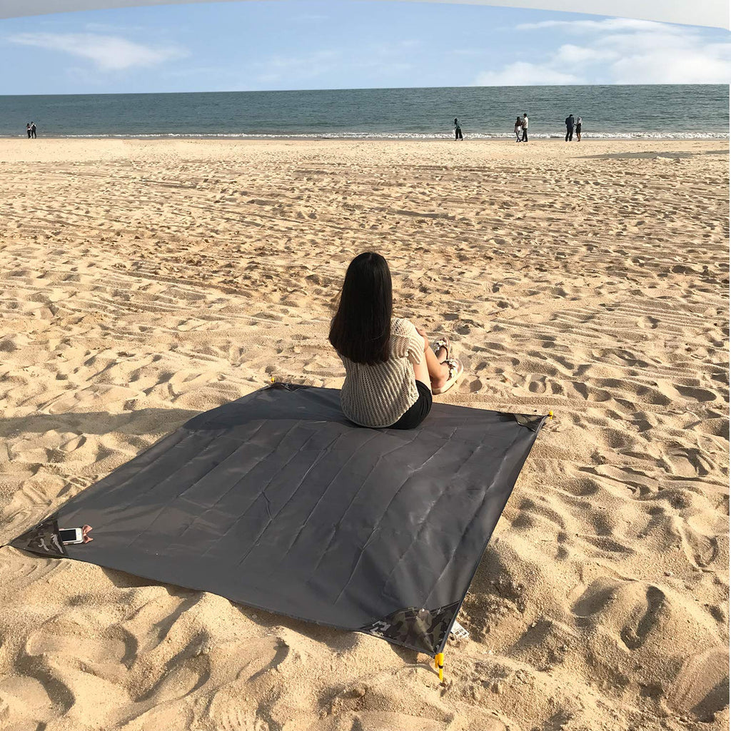 Hzjoyue Outdoor Blanket (71'' X 55'') -Compact, Lightweight, Sand Proof Pocket Blanket Best For The Beach, Hiking, Travel, Campi
