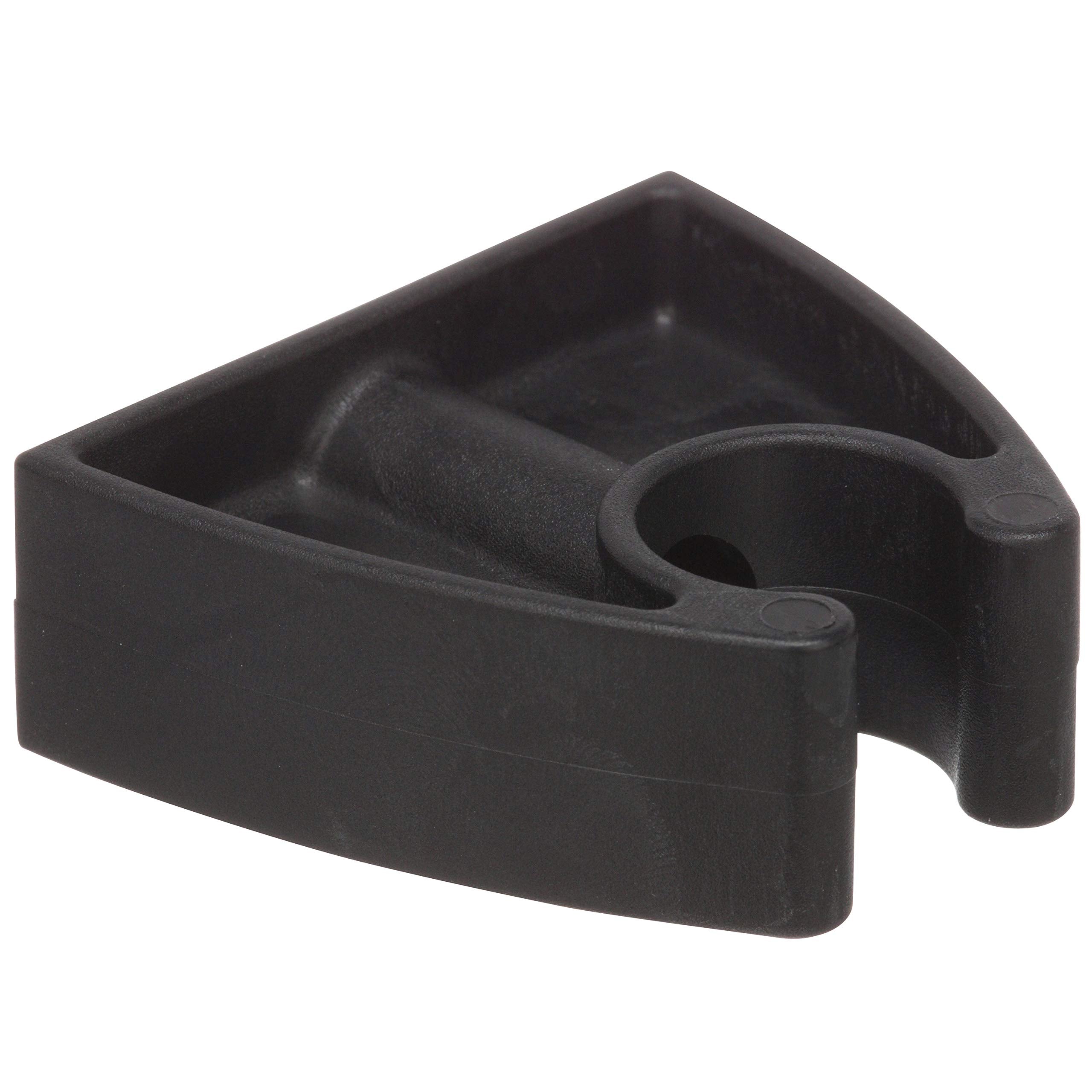 Attwood 7571L7 Pole Light Storage Clip, Holds -Inch-Diameter Poles, 2 Inches L X 1  Inches H, Black Plastic
