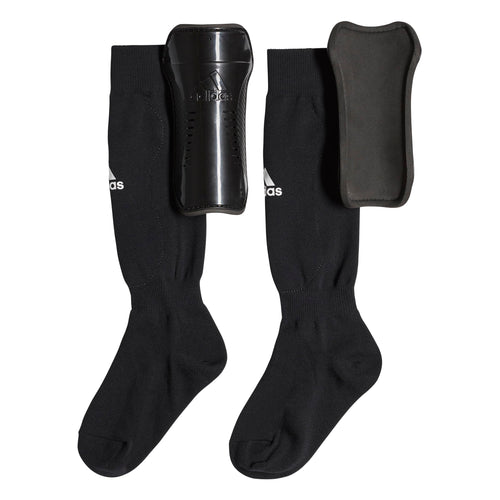 adidas Unisex-Child Performance Youth Sock Shin Guards, Black/White, Medium