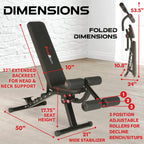 Fitness Reality 2000 Super Max Xl - Adjustable Weight Bench - Bench Press And Workout Bench For Incline Decline Strength Trainin