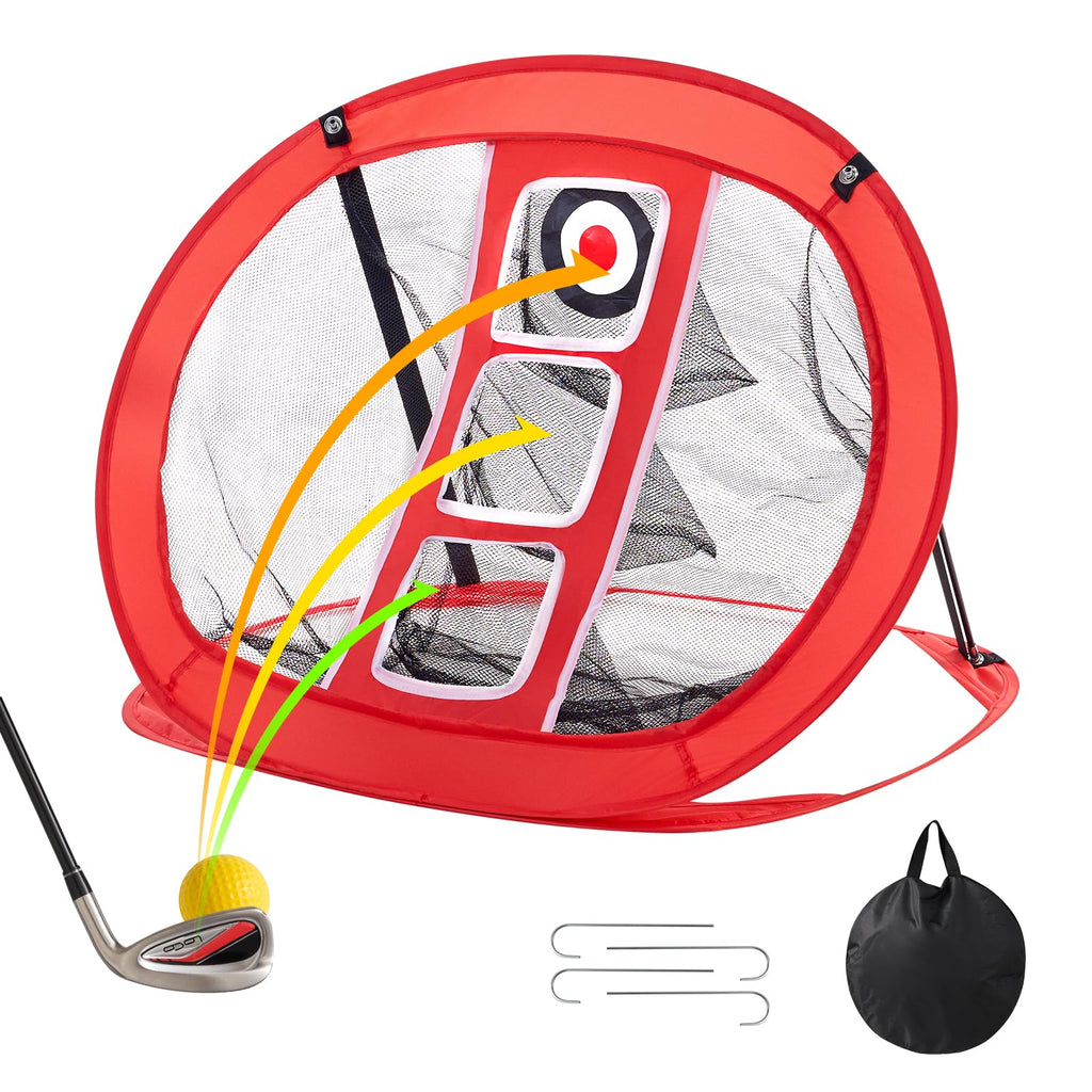 Vevor Golf Chipping Net, Pop Up Golf Practice Net, Portable Indoor Outdoor Home Golf Hitting Aid Net With Target And Carry Bag,