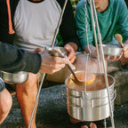 Solo Stove Campfire 2 Pot Set Combo - 4+ Person Wood Burning Camping Stove  Outdoor Kitchen Kit For Backpacking Camping Survival