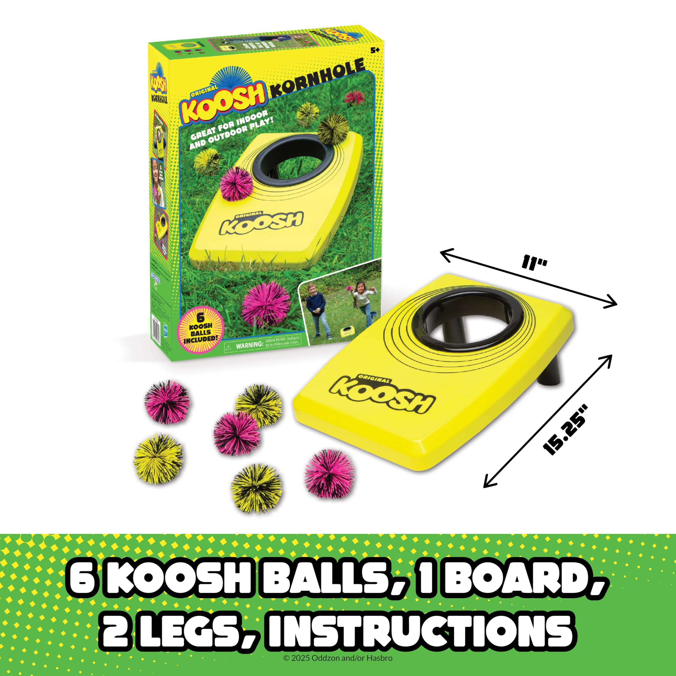 Koosh Kornhole, Cornhole Set for Kids - Outdoor Toys for Boys and Girls, Perfect for Beginners, Preschool Toys, Easy Storage, 1