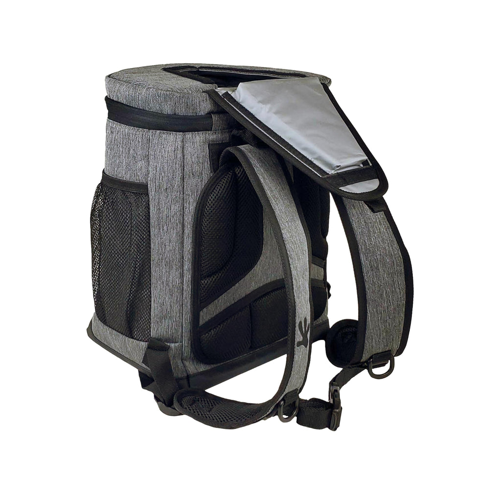 Geckobrands Opticool Backpack Cooler - Holds Up To 36 Cans Or 18 Bottles, (Everyday Grey), 3 Pockets, Easy Access Lid