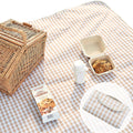 Cute Gingham Picnic Blanket, Waterproof Foldable, in Large 80x60in and Extra Large 80x80in, Portable Compact Beach Blanket, Over