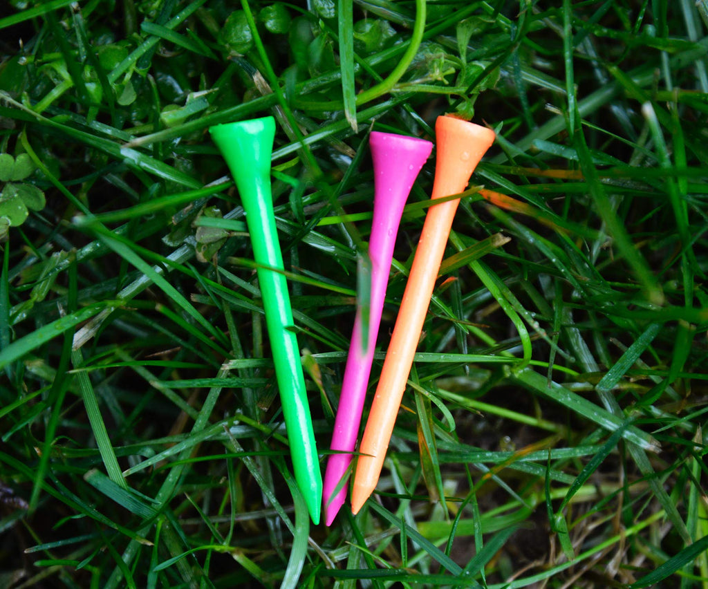 Pride Golf Tee Golf Tees Neon Green 100 Count Bag Tees, Citrus Green, Count Us