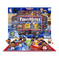 Party Animal TeenyMates NBA Basketball Action Figures Gift Set with Basketball Court Puzzle and 12 TeenyMates Figures