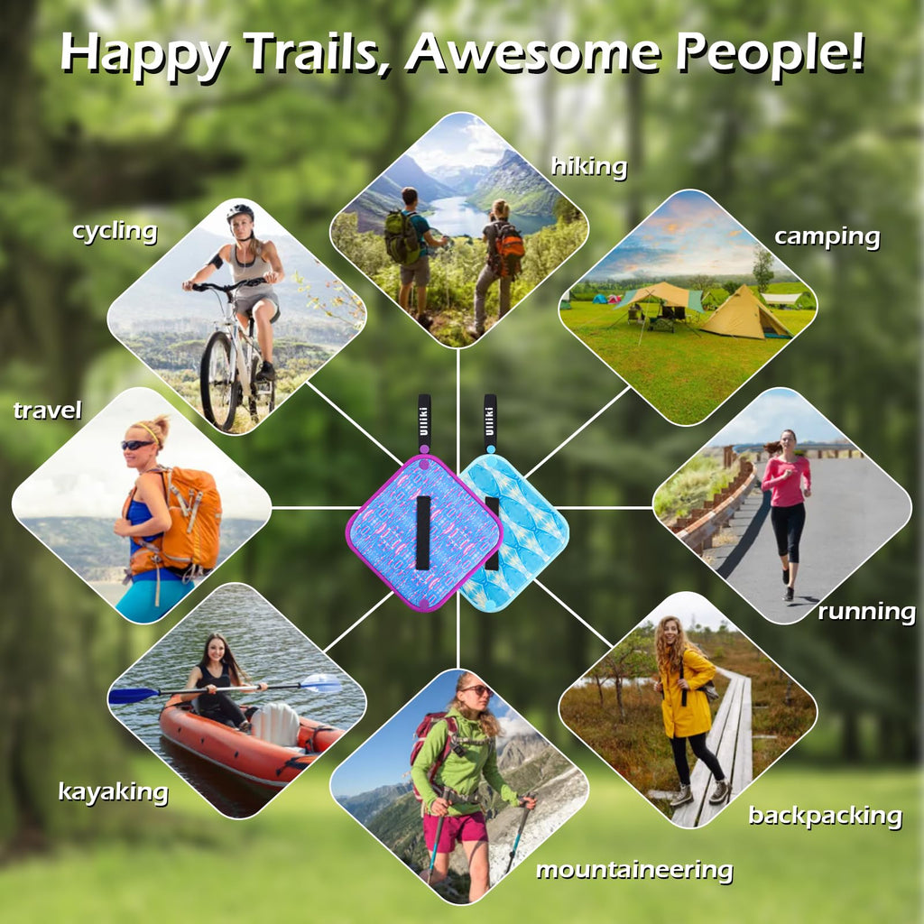 Ulliki Pee Cloth For Women, Reusable Pee Rag Hiking Camping, Reusable Absorbent Toilet Paper Washable, Outdoor Pee Pad Travel Ca