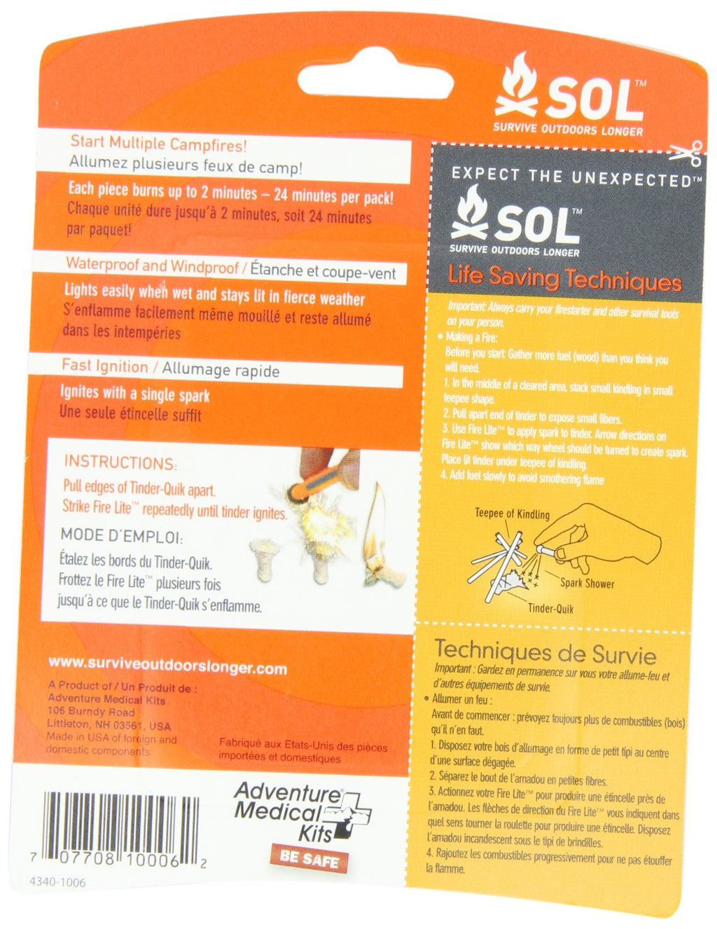 S.O.L. Survive Outdoors Longer Tinder Quik Fire Starters (12-Count)
