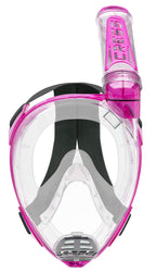 Cressi Duke Dry, Clear/Translucent Pink, S/M
