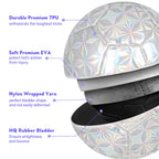 Champhox Size 4 Soccer Ball Glitter - Kids Aged 4-6 6-8 8-12 Outdoors Sports Training Ball Recreation Playing Ball Teens Girls C