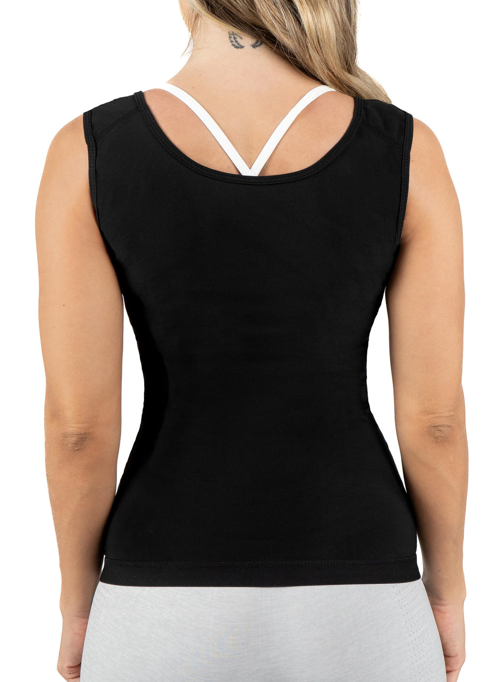 Kewlioo Women'S Heat Trapping Zipper Sweat Enhancing Vest - Comfortable Sauna Suit Shirt Jacket Vest - Sweat Compression Top Sha