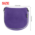 Andux Mesh Mallet Putter Cover Golf Putter Head Covers Purple, Square