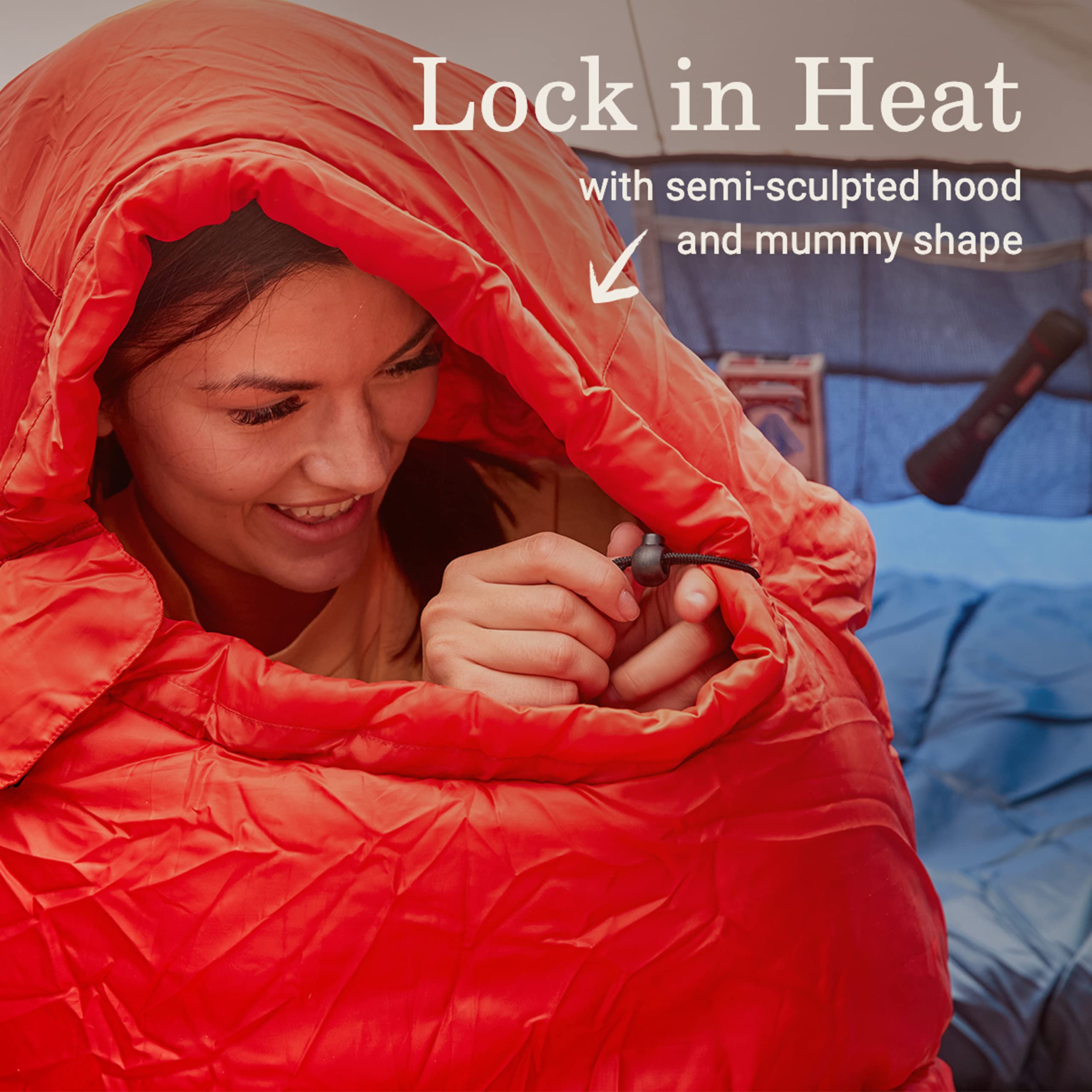 Coleman Sleeping Bag-Tidelands 40 Mummy Sleeping Bag For Adults