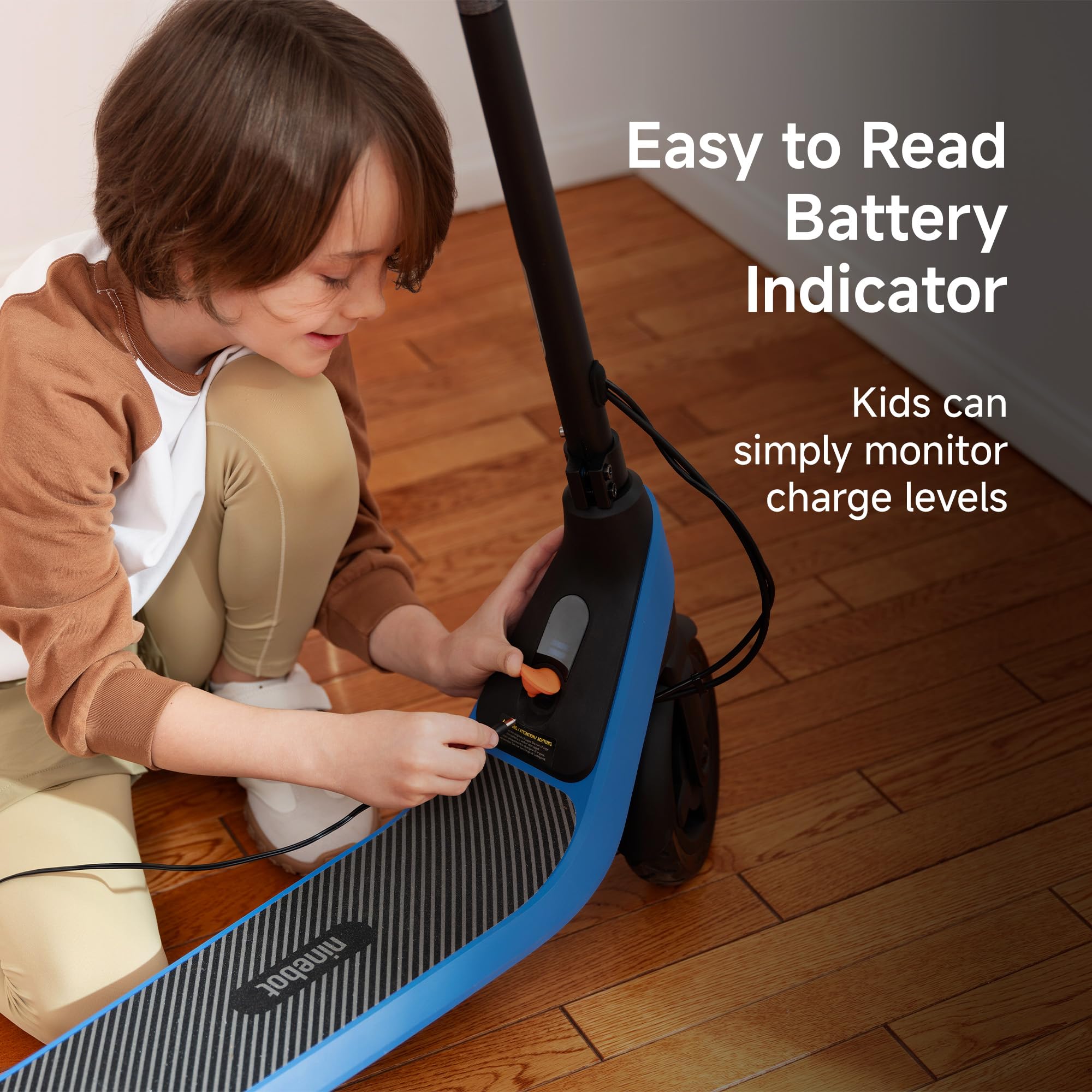 Segway Ninebot eKickScooter C2 Lite, w/8.7 mi Max Operating Range & 9.9 mph Max Speed, Electric Scooter for Kids Ages 6-10, Up t