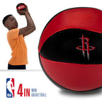 Franklin Sports Nba Houston Rockets Toy Basketballs - 2 Pack Of Kids Soft Mini Basketballs For Over The Door + Indoor Hoops - Nb