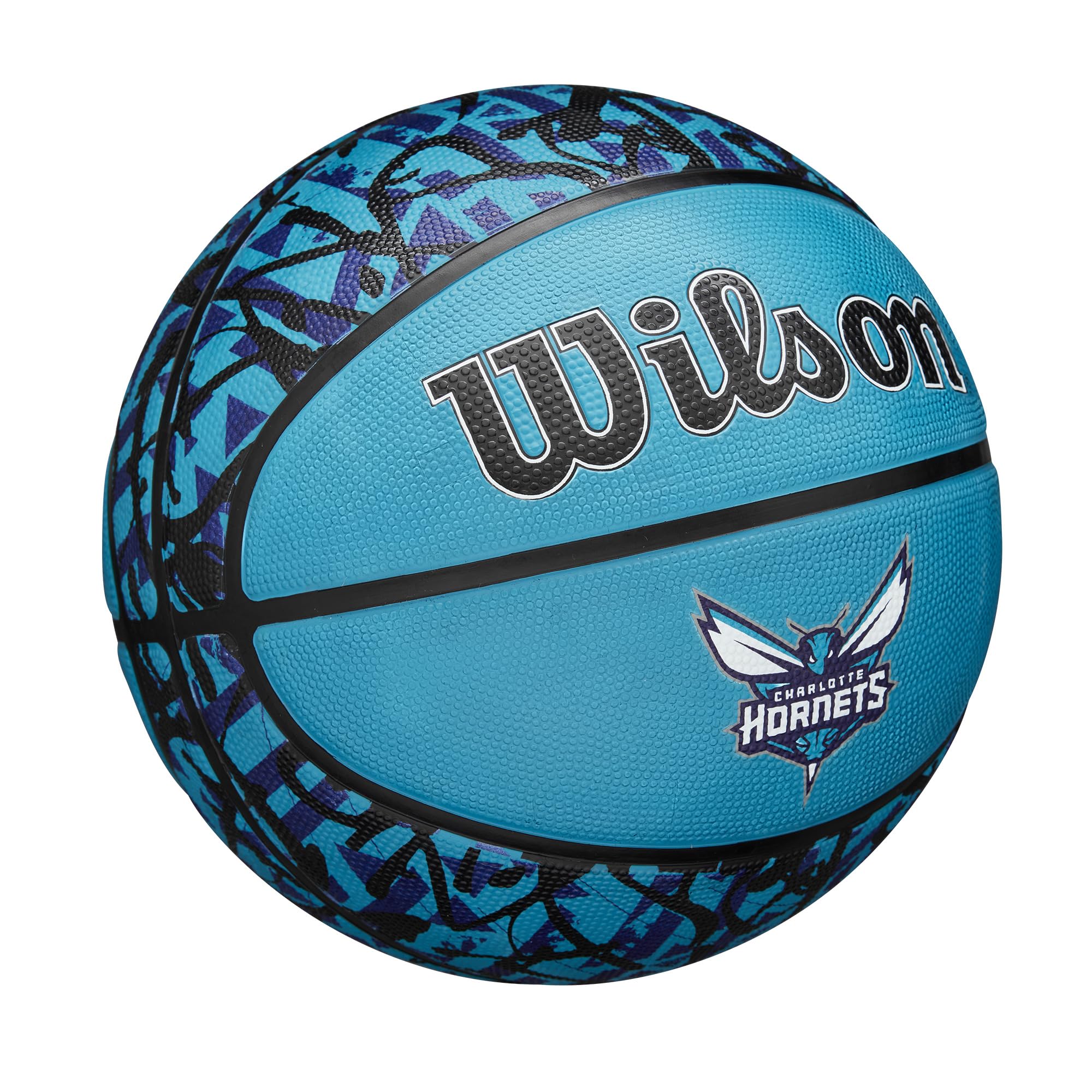 Wilson Nba Team Graffiti Basketball - Charlotte Hornets, Size 7-29.5''