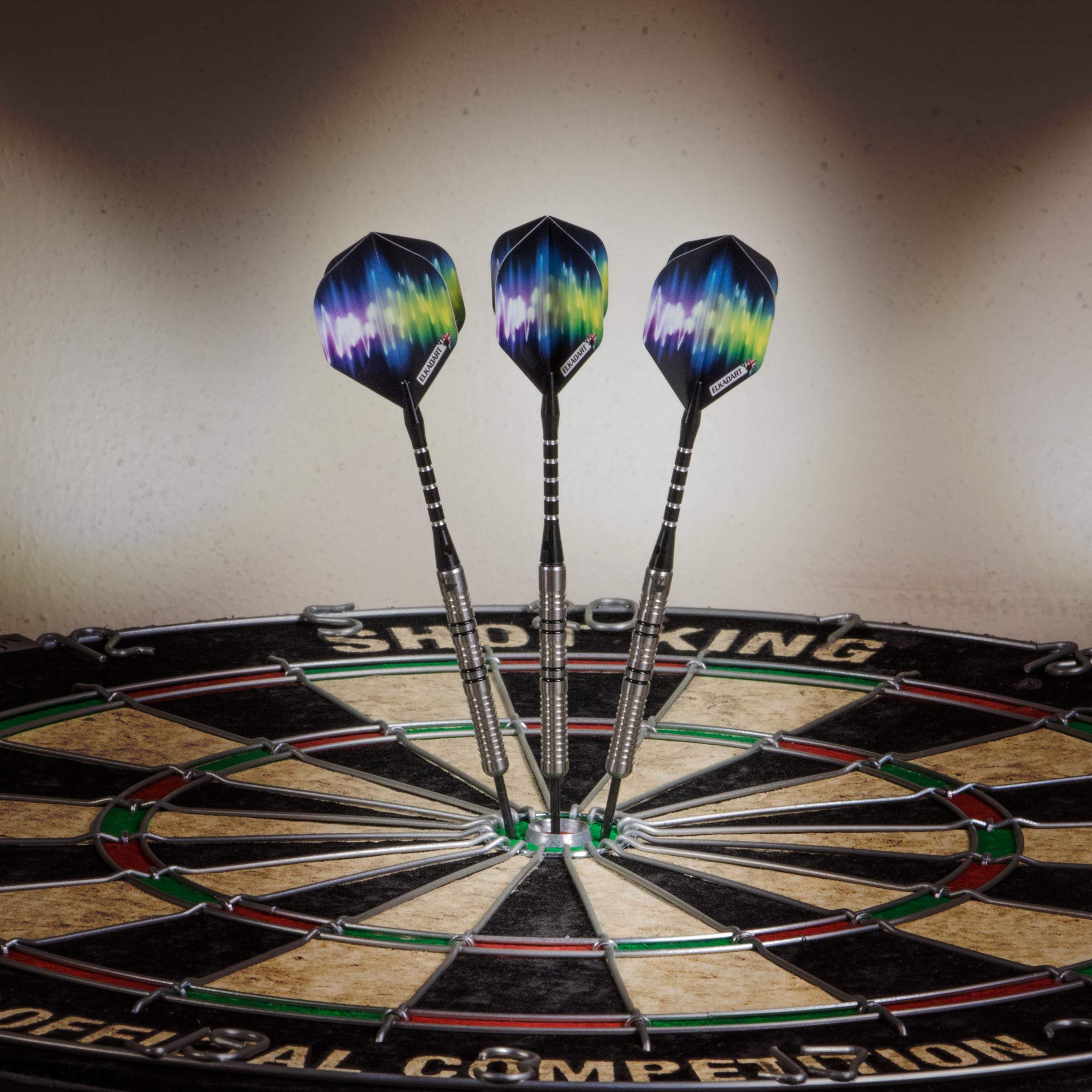 Elkadart Ultra Sonic 80% Tungsten Steel Tip Darts With Storage/Travel Case, 21 Grams