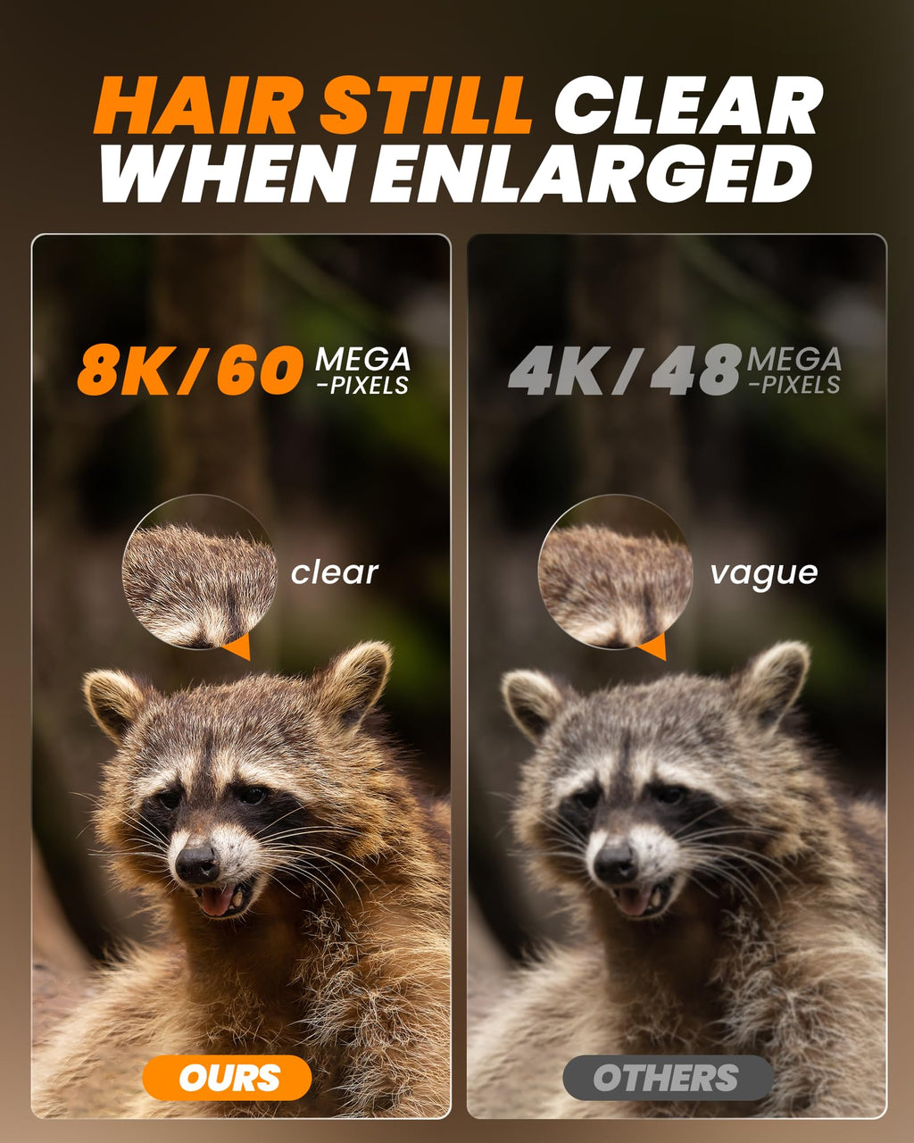 Noxowl 2Pack Trail Camera Wifi 60Mp/8K Game Camera With No Glow Night Vision Waterproof,0.05S Trigger Motion Activated Hunting C