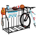 Birdrock Home Bike Rack Garage Storage Floor Stand - Freestanding Organizer For Outdoor Yard - Upright Wall Mount For Scooters,