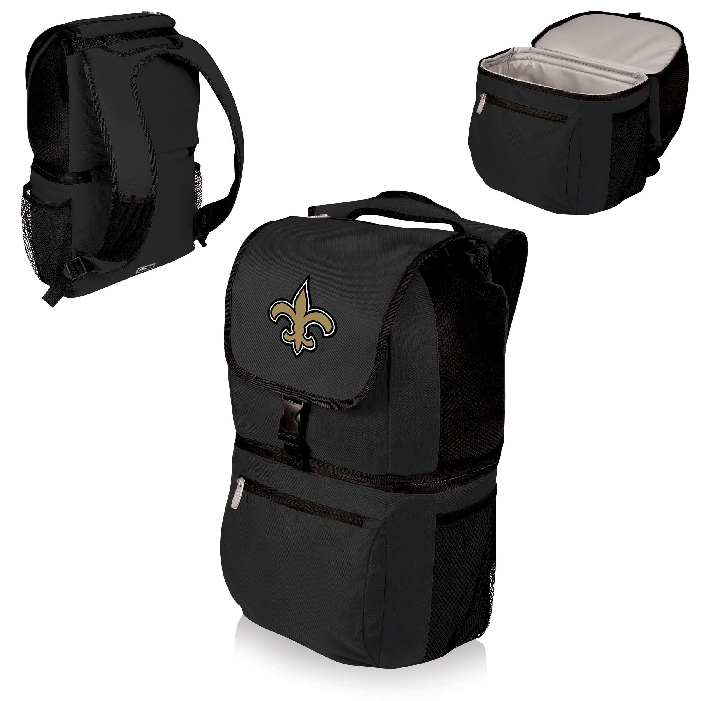 Black New Orleans Saints Zuma Cooler Backpack