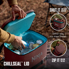 Ninja | Backpack Cooler | Frostvault Go 36 Can Soft Cooler | Leakproof Zipper With Built In Can Opener, 2 Ice Packs & Dry Storag
