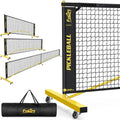 Pickleball Set With Net, Portable 3-In-1 Pickle Ball Net With Wheels, 6Ft/11Ft/22Ft Pickleball Net With Carry Bag, Designed For